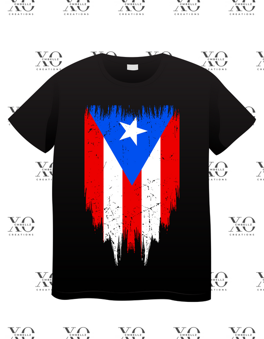 Distressed Puerto Rican Flag